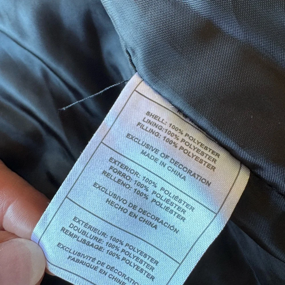 Reebok Kids Navy Black Quilted Puffer Jacket